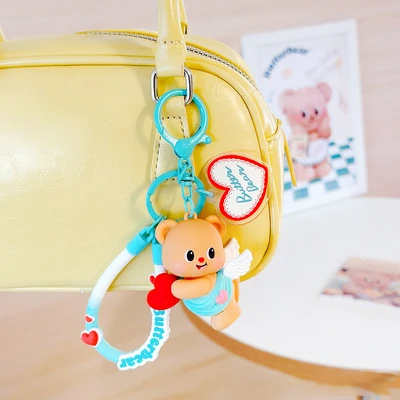 Gambar Kiddy Fun Butterbear Gantungan Kunci Hand Rope Cute Eros Random