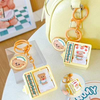 Gambar Kiddy Fun Butterbear Gantungan Kunci Clip Animation Machine - Kuning