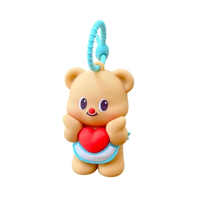 Gambar Kiddy Fun Butterbear Gantungan Kunci Hand Rope Love Squeeze - Cokelat