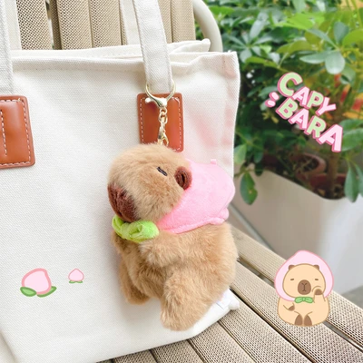 Gambar Capybara Gantungan Kunci Cloth Art Doll Random