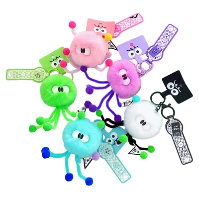 Gambar Kiddy Fun Gantungan Kunci Clip Rolled Octopus Doll Random