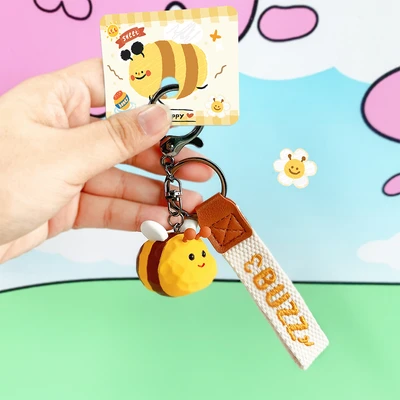 Gambar Kiddy Fun Gantungan Kunci Handrope Little Bee - Kuning