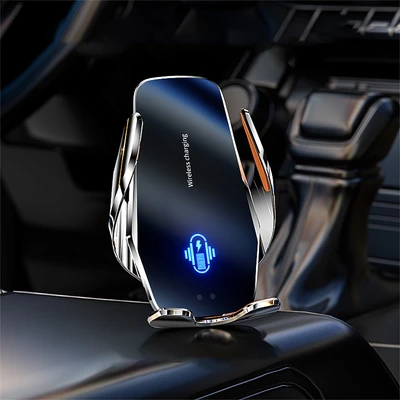 Gambar Otto Klasse Wireless Charger LED Dengan Holder - Silver