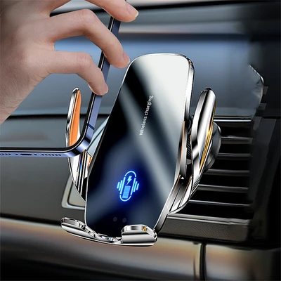 Gambar Otto Klasse Wireless Charger LED Dengan Holder - Silver