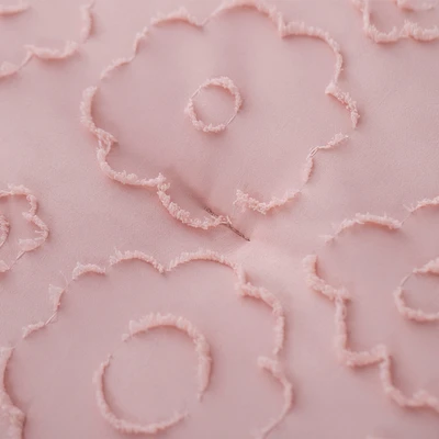 Gambar Informa 240x210 cm Bed Cover Clipped Jacquard Bloom - Pink Blush