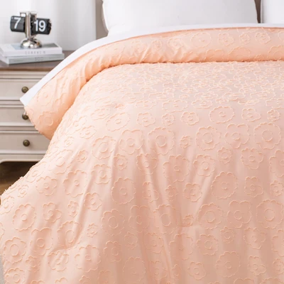 Gambar Informa 240x210 cm Bed Cover Clipped Jacquard Bloom - Peach