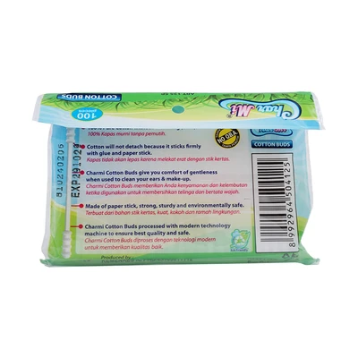 Gambar Charmi Cotton Buds Spiral Art Set 100 Pcs 125 Sp - Putih