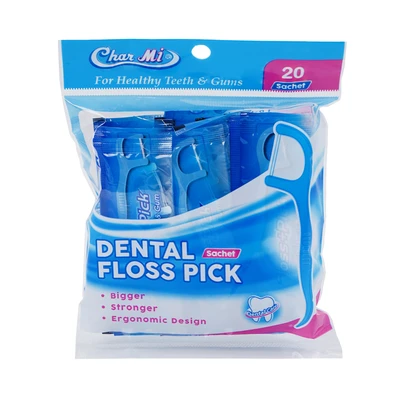 Gambar Charmi Dental Floss & Pick Art Set 20 Pcs 187 - Biru