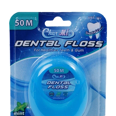 Gambar Charmi Dental Floss Satin Art 50 Mtr 182 - Biru