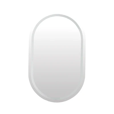 Gambar Informa Cermin Dinding Dekorasi LED Oval 50x2.5x80 cm V2 - Putih