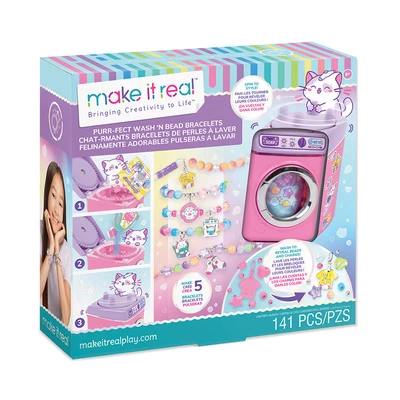 Gambar Make It Real Purrfect Wash & Bead Bracelets Set 141 Pcs - Mix