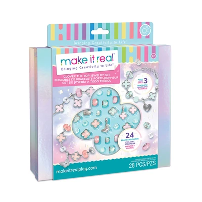 Gambar Make It Real Clover The Top Bracelet Kit Set 28 Pcs - Mix