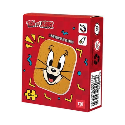 Gambar Toi Set 13 Pcs Tom & Jerry Puzzle Magnet Badge Random