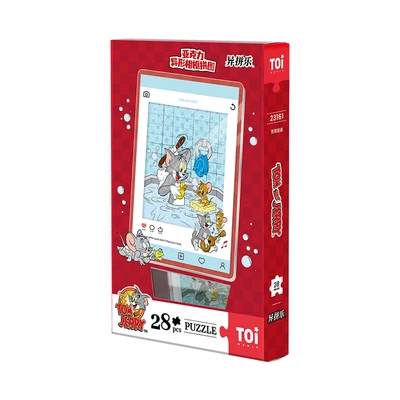 Gambar Toi Tom & Jerry Puzzle Frame Bubble Bath Set 28 Pcs 23161 - Biru