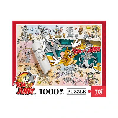 Gambar Toi Tom & Jerry Puzzle Cross Dimension Chase Set 1000 Pcs 10348 - Mix