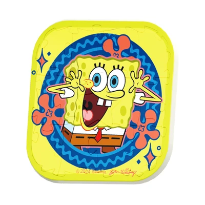 Gambar Toi Spongebob Puzzle Magnet Badge Set 13 Pcs 23114 Random