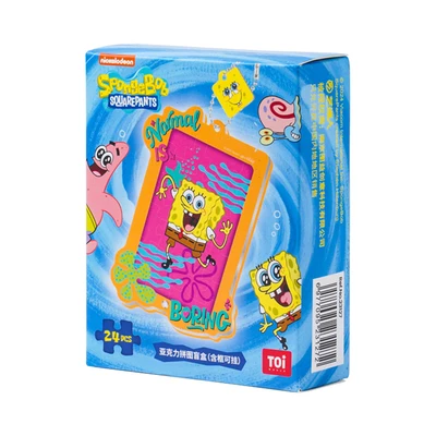Gambar Toi Spongebob Squarepants Set Puzzle Spongebob Patrick Life Set 24 Pcs 23127 Random