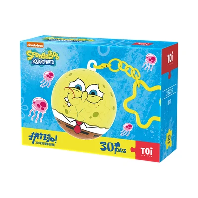 Gambar Toi Spongebob Squarepants Puzzle Ball Gaze Set 30 Pcs 23226 - Kuning