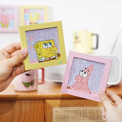 Gambar Toi Spongebob Squarepants Puzzle Set 98 Pcs 23069 Random