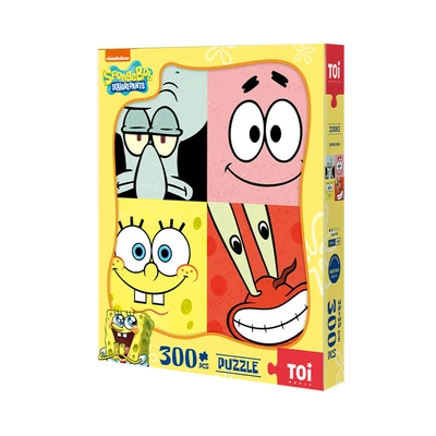 Gambar Toi Spongebob Squarepants Puzzle Secret Staying Happy Set 300 Pcs 23083 - Mix