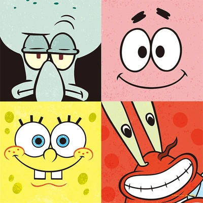 Gambar Toi Spongebob Squarepants Puzzle Secret Staying Happy Set 300 Pcs 23083 - Mix