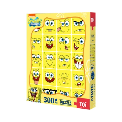 Gambar Toi Spongebob Squarepants Puzzle Mood Diary Set 300 Pcs 23070 - Kuning