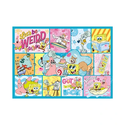 Gambar Toi Spongebob Squarepants Puzzle Happy Bikini Bottom Set 1000 Pcs 23086 - Mix