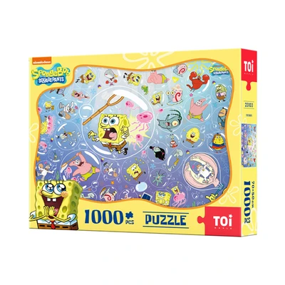 Gambar Toi Spongebob Squarepants Puzzle Bubble Bump Bash Set 1000 Pcs 23103 - Mix