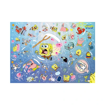 Gambar Toi Spongebob Squarepants Puzzle Bubble Bump Bash Set 1000 Pcs 23103 - Mix