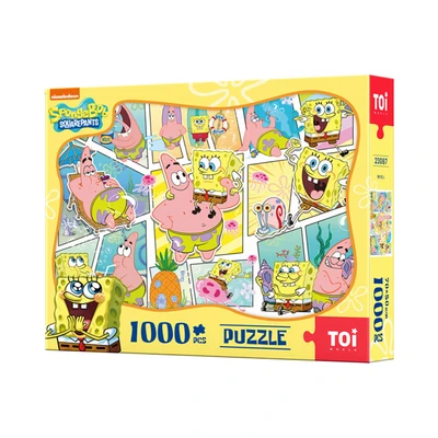 Gambar Toi Spongebob Squarepants Puzzle Happiness Above All Set 1000 Pcs 23087 - Kuning