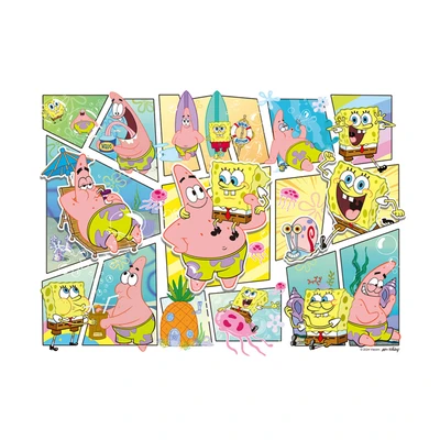 Gambar Toi Spongebob Squarepants Puzzle Happiness Above All Set 1000 Pcs 23087 - Kuning