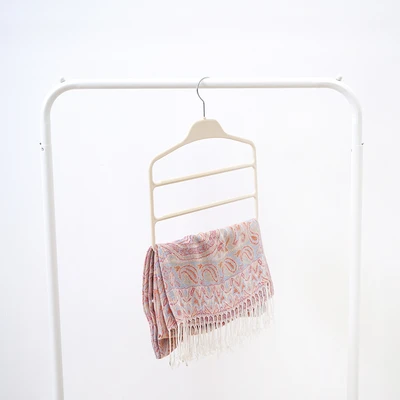 Gambar Stora Hanger Baju Plastik 3 Tingkat - Putih Ivory