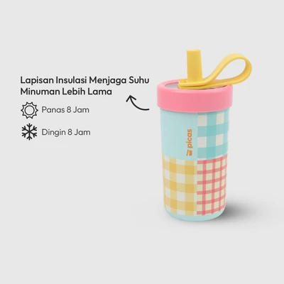 Gambar Picas Dopamine Botol Vacuum Flask Stainless Steel Coffee 395 ml - Mix