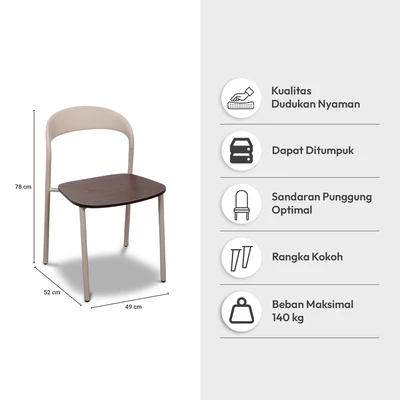 Gambar Informa Sagawa Kursi - Abu-Abu Taupe