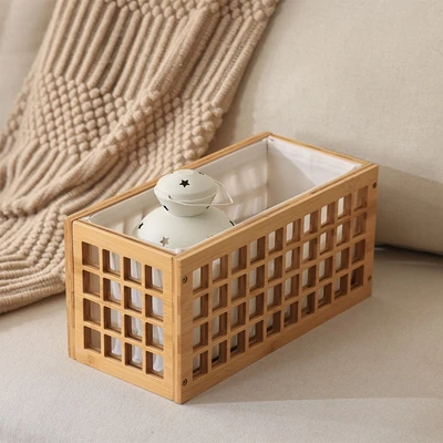 Gambar Informa Kenji Kotak Penyimpanan Bambu 34.5x16.5x16.5 cm - Cokelat
