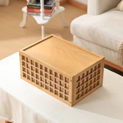 Gambar Informa Kenji Kotak Penyimpanan Bambu 34.5x23.5x16.5 cm - Cokelat