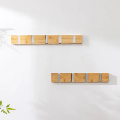 Gambar Informa Gantungan Dinding Bamboo 5 Pengait - Cokelat