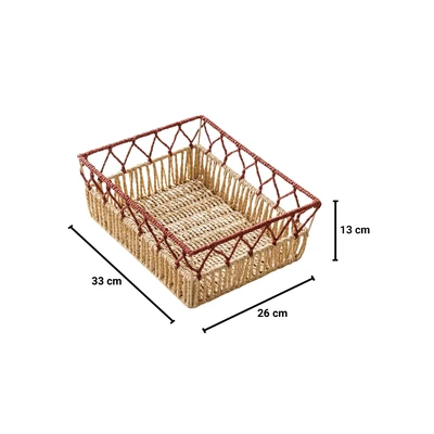 Gambar Informa Theo Keranjang Penyimpanan 33x26x13 cm - Merah