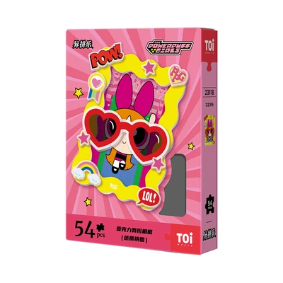 Gambar Toi The Powerpuff Girls Puzzle Irregular Blossom Set 54 Pcs 23118 - Pink
