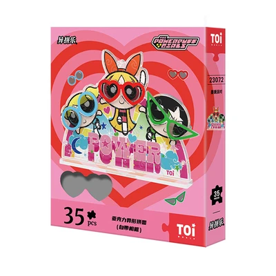 Gambar Toi The Powerpuff Girls Puzzle Irregular Sunglasses Party Set 35 Pcs 23072 - Mix