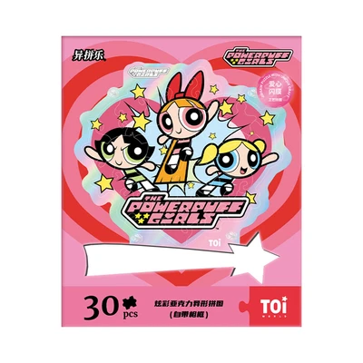 Gambar Toi The Powerpuff Girls Puzzle Irregular Justice Set 30 Pcs 23014 - Mix