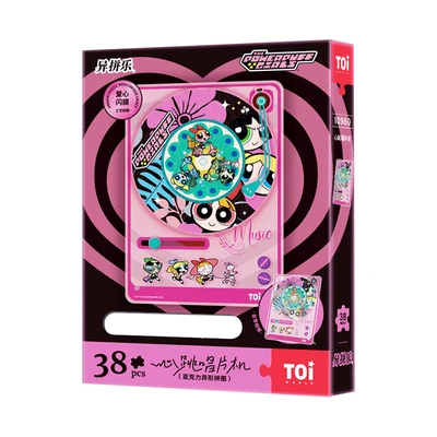 Gambar Toi The Powerpuff Girls Puzzle Irregular Record Machine Set 38 Pcs 10960 - Pink