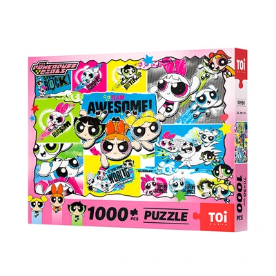 Gambar Toi The Powerpuff Girls Puzzle Bubbles Blossom Buttercup Set 1000 Pcs 10950 - Mix