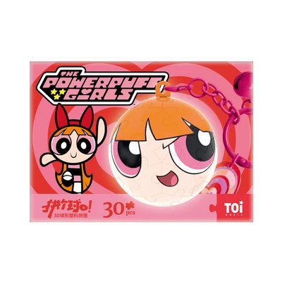 Gambar Toi The Powerpuff Girls Puzzle Ball Blossom Set 30 Pcs - Merah