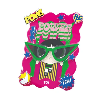 Gambar Toi The Powerpuff Girls Puzzle Irregular Buttercup Set 54 Pcs 23121 - Mix