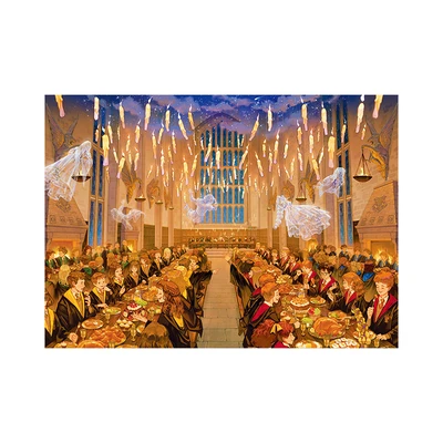 Gambar Toi Harry Potter Puzzle The Great Hall Of Hogwarts Set 1000 Pcs 23287 - Mix