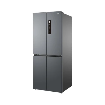 Gambar TCL Kulkas 4 Pintu Side By Side 439 Liter P500CD - Hitam
