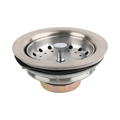 Gambar Fosa 11.2 cm Saringan Wastafel Stainless Steel - Silver