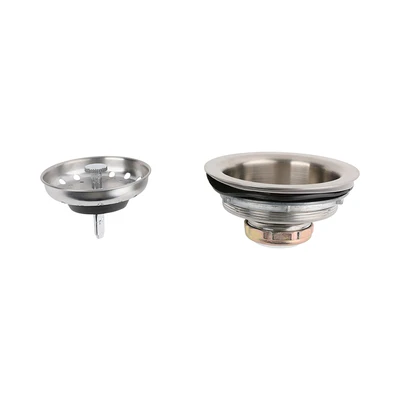 Gambar Fosa 11.2 cm Saringan Wastafel Stainless Steel - Silver