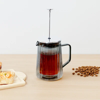 Gambar Appetite Bentley Teko Kopi Press Double Wall 600 ml - Hitam
